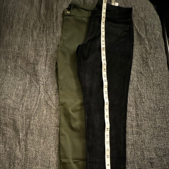 Hue Leggings in Black, Navy, Blue Dots, Olive Green and Black Corduroy, Size M. - Picture 12 of 16